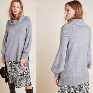 Anthropologie Paloma Knit Cowl Neck Sweater